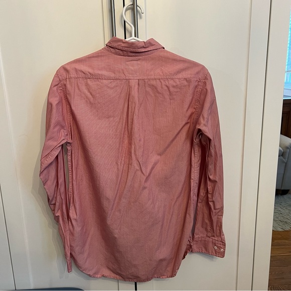 Aritzia // Talula Boyfriend Fit Red + White Oxford, Size Small - Picture 4 of 8